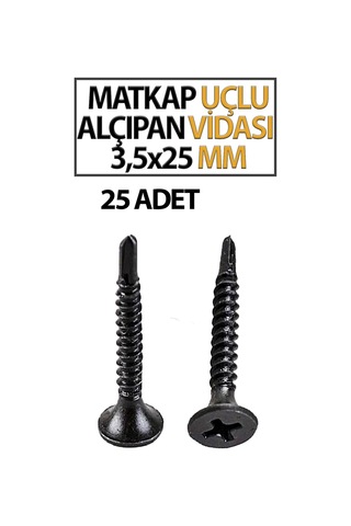 Matkap Uçlu Alçıpan Vidası 3,5x25 Mm 25 Adet Diğer