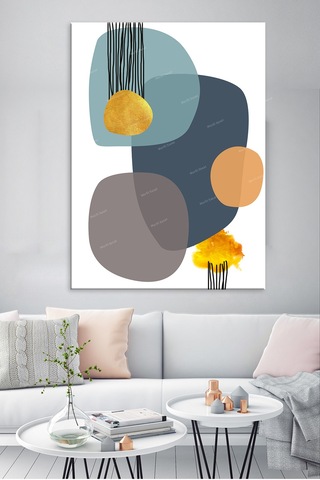 Soyut Sanatsal Sürreel Kanvas Tablo 20 x 30