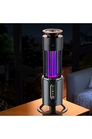 Boatshop1 Grey Usb Şarj Edilebilir Sivrisinek Kovucu Yatak Odası Ofis Ve Açık Hava İçin Çift Tasarım Sessiz Taşınabilir Büyük Pil Kapasiteli