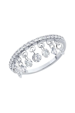 Sokolov 925 Ayar Gümüş Mücevher Klasik Yüzük 350850072 Gri