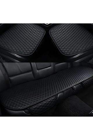 Kia Sportage 2021 Uyumlu Deri Kapitone Koltuk Minderi Koruma Kılıfı 3 Lü Set