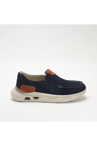 Lacivert Sneaker Erkek Og-2413 John May 018-137 Laci Nubuk-turuncu Dana Süet