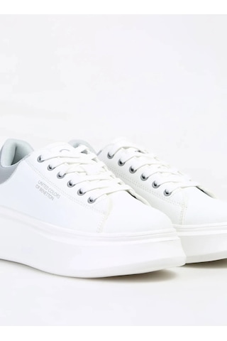 United Colors Of Benetton Beyaz Kadın Sneaker Bnı-10232 Z