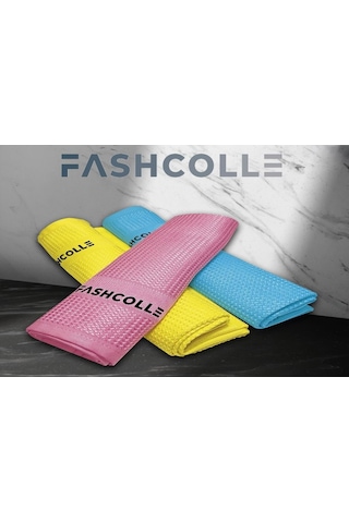 Fashcolle Mikrofiber Temizlik Bezi 3'lü X 3 Paket Toplam 9 Adet Gri - Kırmızı - Turuncu