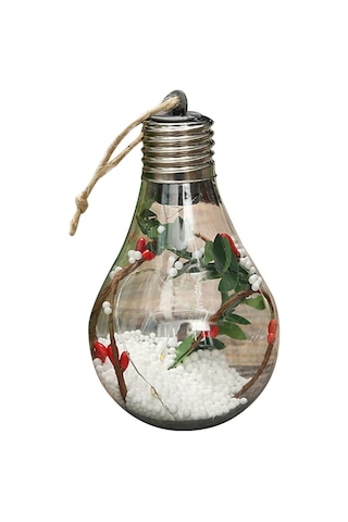 Padalink Led Işıklı Pet Noel Topu Süs, Ev Ofis Dekorasyonu, 3xlr44 Pil Dahil, Şık Ve Dayanıklı Noel Ağacı Süsü Model 4