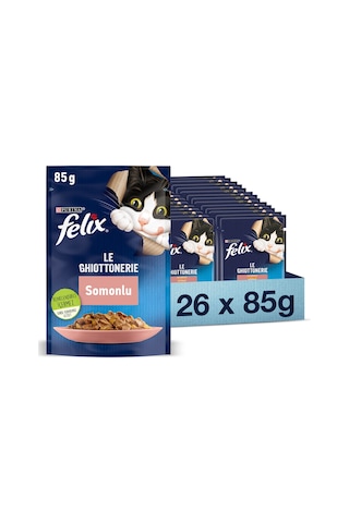 Purina Felix Pouch Somonlu Yetişkin Kedi Maması 26 x 85 G
