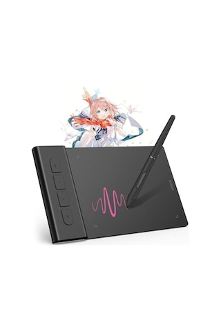 Osu Tablet Grafik Tablet Vk430 4x3 İnç, Pilsiz Stylus 290rps Raporlama Hızı, 8192 Baskı Hassasiyeti Ve 4 Kullanılabilir Tuş, Windows//mac/chrome Os İle Uyumlu