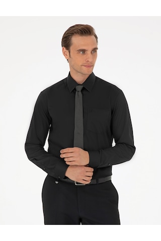 Pierre Cardin Erkek Siyah Gömlek Basic 50292536-vr046 Siyah