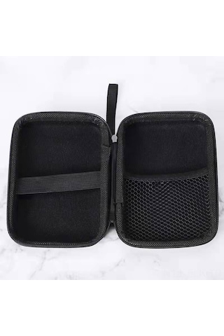 Xindoker 2.5 İnç Sabit Disk Korumalı Kutu - Darbe Emici, Sürtünmeye Dayanıklı, Usb Kablosu Ve Adaptör İçin Bol Boşluklu Taşınabilir Eva Çantası Siyah