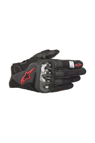 Alpinestars Smx-1 Air V2 Korumalı Motosiklet Eldiveni Siyah Kırmızı