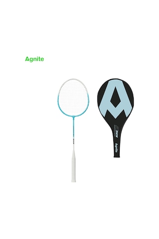 Agnıte Er501 Badminton Raketi Demir Alaşımlı Tekli Paket Mavi/yeşil