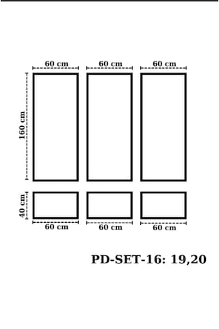 Montaja Hazır 6 Adet Çerçeve 2,5 Cm'lik Pd-set-16: 19,20