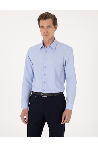 Pierre Cardin Erkek Mavi Gömlek Basic 50316734-vr036 Mavi