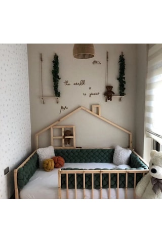 Babykinder Baby Kinder Fancy Doğal Montessori Bebek Ve Çocuk Karyolası