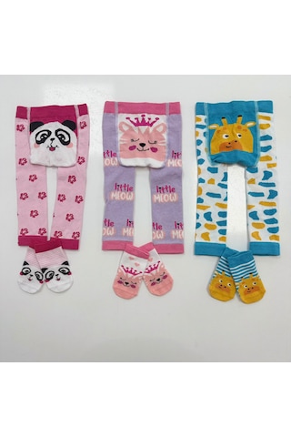 Bebek Pijama Tayt Çorap LİLA