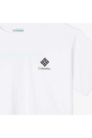 Columbia Csc Framed Halftone Kadın Beyaz Günlük T-shirt - Cs0317 Beyaz