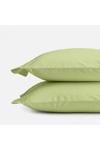 Prime Sleeks %100 Pamuk Yastık Kılıfı 2 Adet - Fıstık Yeşili - 50x70cm Fıstık Yeşili