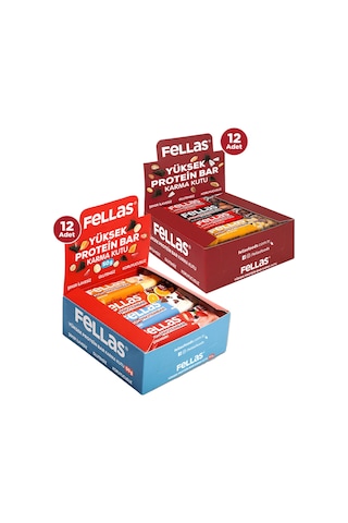 Fellas Yüksek Protein Bar Süper Karma Kutu 24 Adet