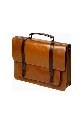Ryoko Bristol Satchel Deri Evrak Ve Laptop Çantası Evrak Çantası Kahverengi