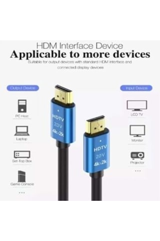 Bawerlink Hd-120 Hdmı 20 Mt Premium Yüksek Hızlı 2.0 V 4kx2k Kablo