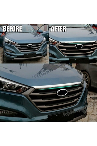 Hyundaı Tucson 2015 Sonrası Ön Kaput Çıtası Abs Krom