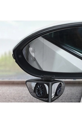 Createtech Yuvarlak Yardımcı Vites Ve Tekerlek Rd-a-car Ön Küçük Kör Çift Ayna