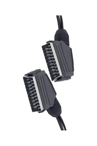 Sh Powermaster Pm-2912 Standart 1.2 Metre 7 Mm Tırnaklı Scart Scart Kablo Najmaddin