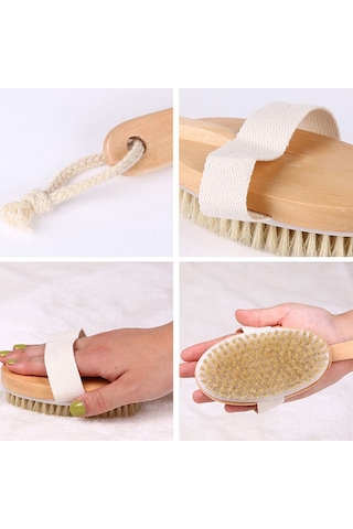 Youtek Uzun Saplı Rahat Fırçalı Duş Fırçası - Islak Ve Kuru Masaj İçin