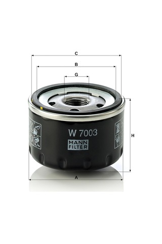 Mann-fılter Yağ Filtresi W 7003 Fiat