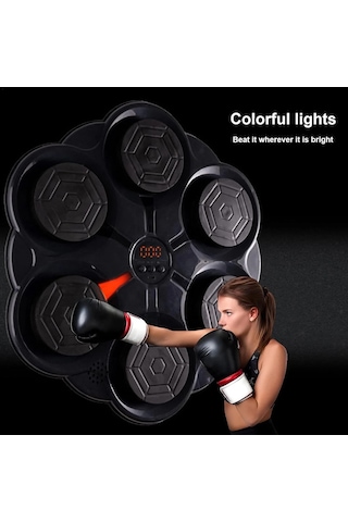 Just Cheap Store Duvar Boks Makinesi Müzikli Bluetooth Hoparlör Özellikli Led Işıklı Ritimli 9 Mod Seviye Ayarlı Box