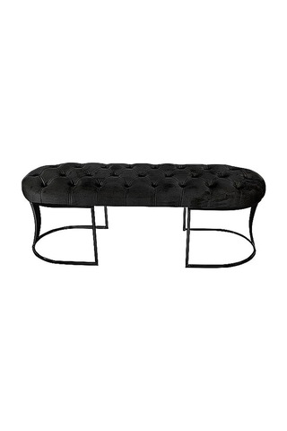 Viego Siyah Bench Puf Siyah