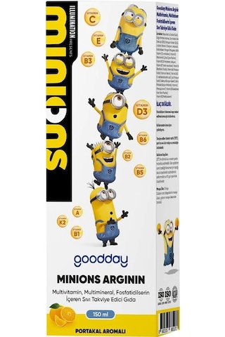 Goodday Mınıons Argının Şurup 150 Ml Goodday Mınıons Argının Şurup 150 Ml