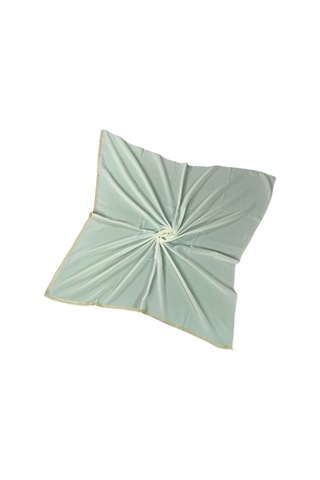 Mim Eşarp Enba Biyeli Medine İpeği Düz Renk Eşarp 100x100 Cm Şıklık Ve Konfor Krem
