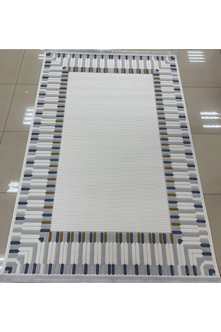 Bünyan Halı Twist Lt506 Gri Mavi Serisi Oturma Salon Yatak Çocuk Odası Halısı Gri - Mavi
