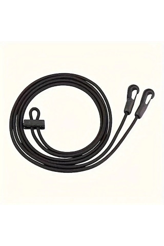 Elmpaly Ayarlanabilir Yumuşak Dayanıklı Nylon Eğitim Atı Yürüme Kementi Siyah