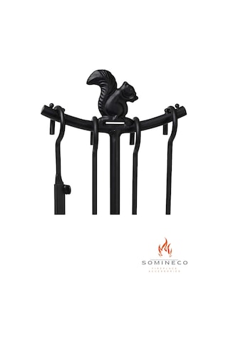 Somineco 5 Li Lüx Ithal Metal Sincap Motif Kabartmalı Şömine -Sob