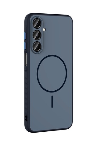 Samsung Uyumlu Galaxy A16 Kılıf Kamera Lens Korumalı Magsafe Destekli Silikon Systemcom Siyah