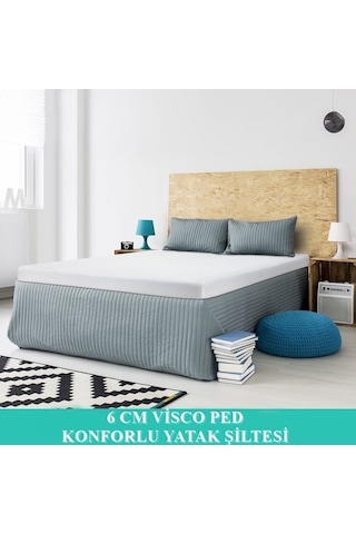 Onlıne-Yatak Viscopooly 100X200 Cm Ortopedik Yatak Şiltesi Visco Ped