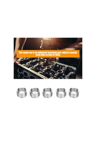 Symbee 20 Adet M12 X 1.5 1d Sus304 Paslanmaz Çelik Vida İç Parça, Tork Tamiri İçin Kayıp Diş Tamir Aleti