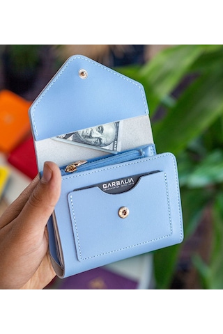 Bk Gift Kişiye Özel İsimli Vegan Deri Mini Bebe Mavisi Kadın Cüzdanı, Sevgiliye Hediye, Anneye Hediye, Arkadaşa Hediye Renkli Çok Renkli