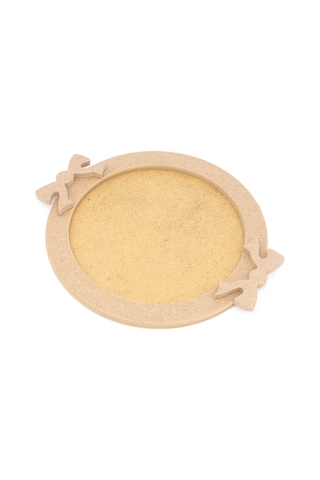 Neşeli Ahşap Ahşap Yuvarlak Fiyonklu Tepsi Orta Boy.servis Sunum Tepsisi.boyanabilir Ahşap Tepsi.kendin Boya. Boyanabilir Ham Ahşap