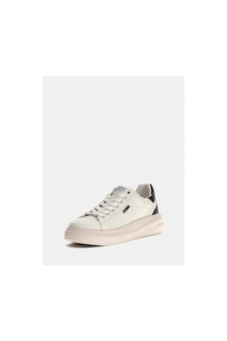 Guess Elbina10 Kadın Beyaz/gümüş Deri Sneaker Flfe10ele12-whısı Beyaz/gümüş