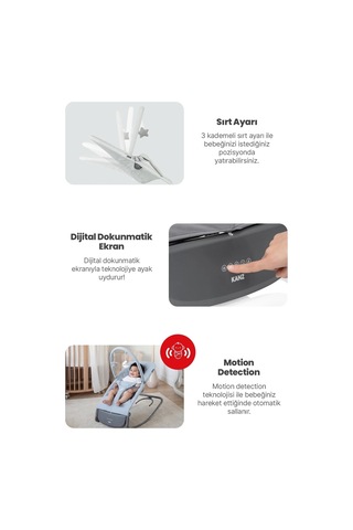 Kanz Robin Elektrikli Ana Kucağı Gri