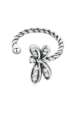 S925 Ayar Gümüş Zarif Yusufçuk Kadın Küpe