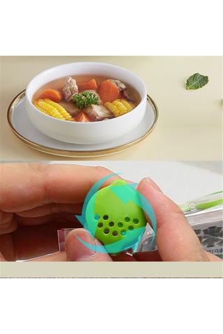 Vkemall Yeşil Duvar Montajlı Baharat Torbası Depolama Rafı, 6 Delikli, Delik Açmadan Kurulur, Pratik Baharat Saklama Ve Dökme Fonksiyonu Yeşil