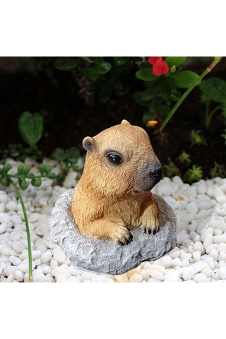 Pazly Veranda Sıçanı Saksısı Homyl Heykeli Bahçe Dekoru Dağ Çiçek