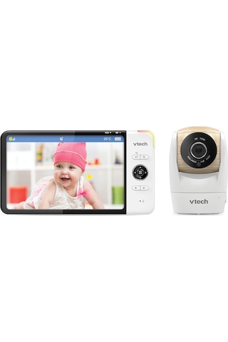 Vtech Baby Vm919 Hd Bebek Monitörü, 7 Ekran, 360 Panoramik Görünüm, Gece Görüşü Ve Ninniler Kamera Sistemi