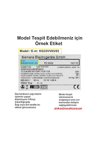 Dwk65ad20r/05 Davlumbaz Aspiratör Filtresi Bacasız Kullanım İçin Aktif Karbon Filtre