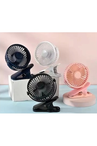 Fan Masaüstü 3 Kademeli Şarjlı Taşınabilir Qtop F9
