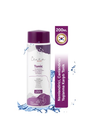 C'enta Beauty Kuru ve Normal Ciltler İçin Nemlendirici ve Canlandırıcı Tonik 200 ML